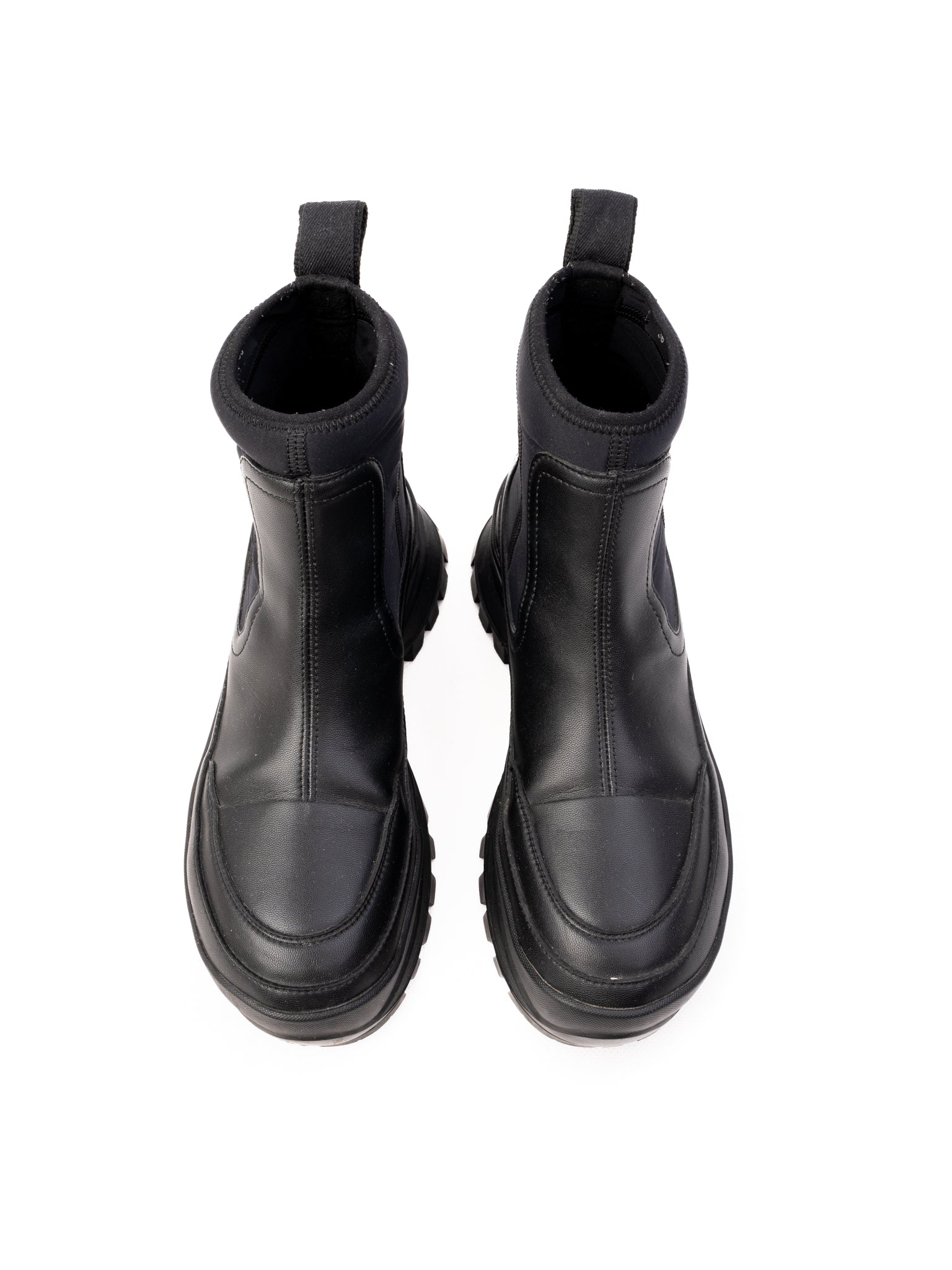 Excellent Stella McCartney Black Leather Ankle Boots Size 36