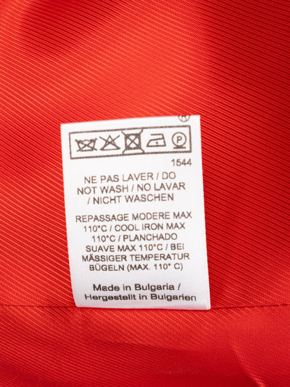 NEW Tara Jarmon Red Wool Button-Up Coat Size S