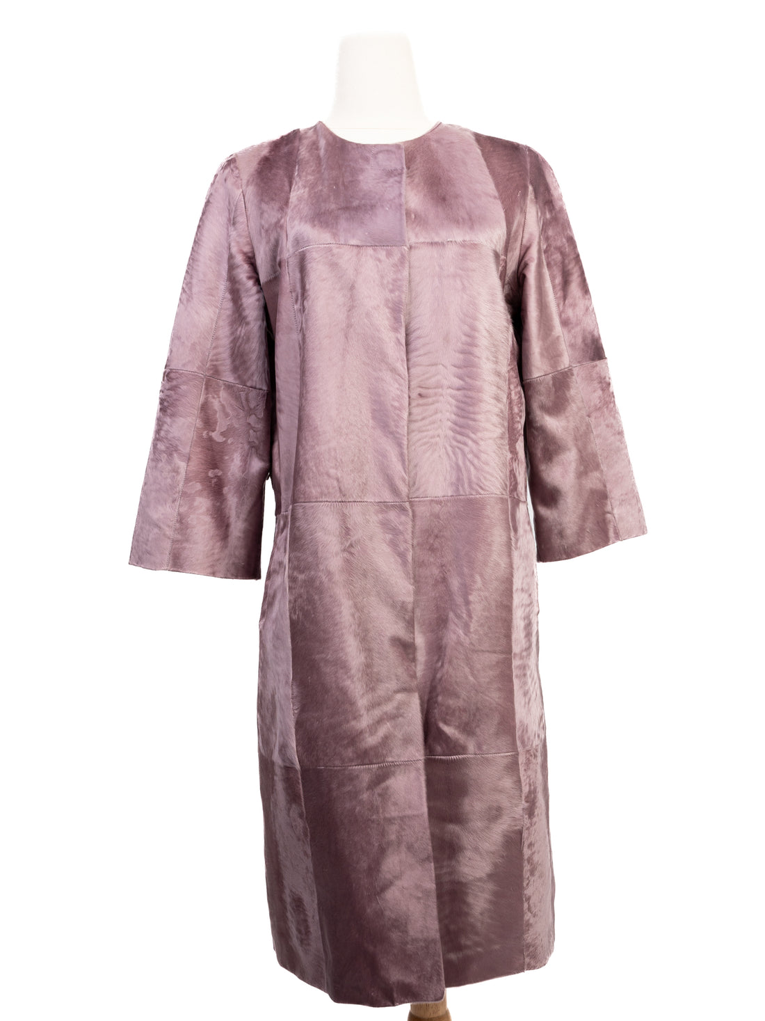 Perfect Punto Purple Fur-Textured Coat Size M - WomenÕs Wear