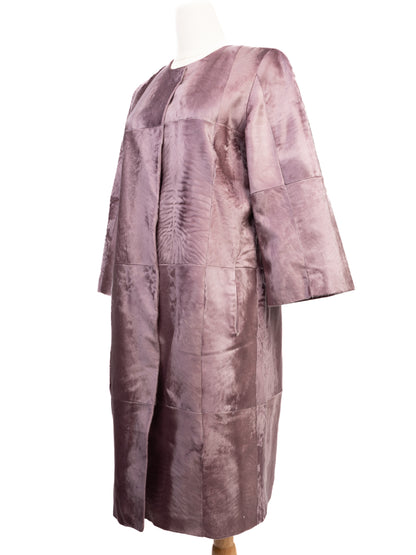 Perfect Punto Purple Fur-Textured Coat Size M - WomenÕs Wear