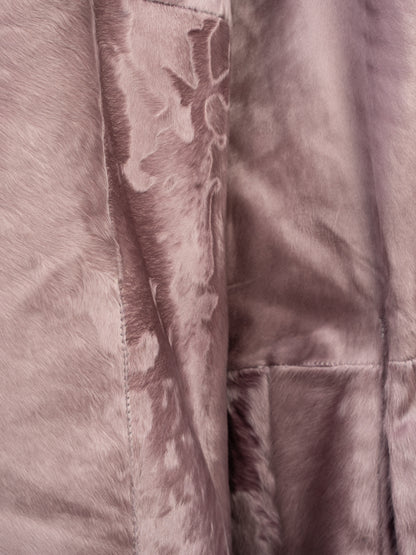 Perfect Punto Purple Fur-Textured Coat Size M - WomenÕs Wear