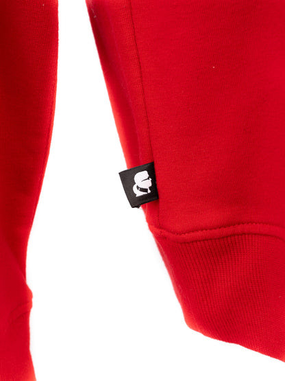 Excellent Karl Lagerfeld Red Long Sleeve Sweatshirt Size S