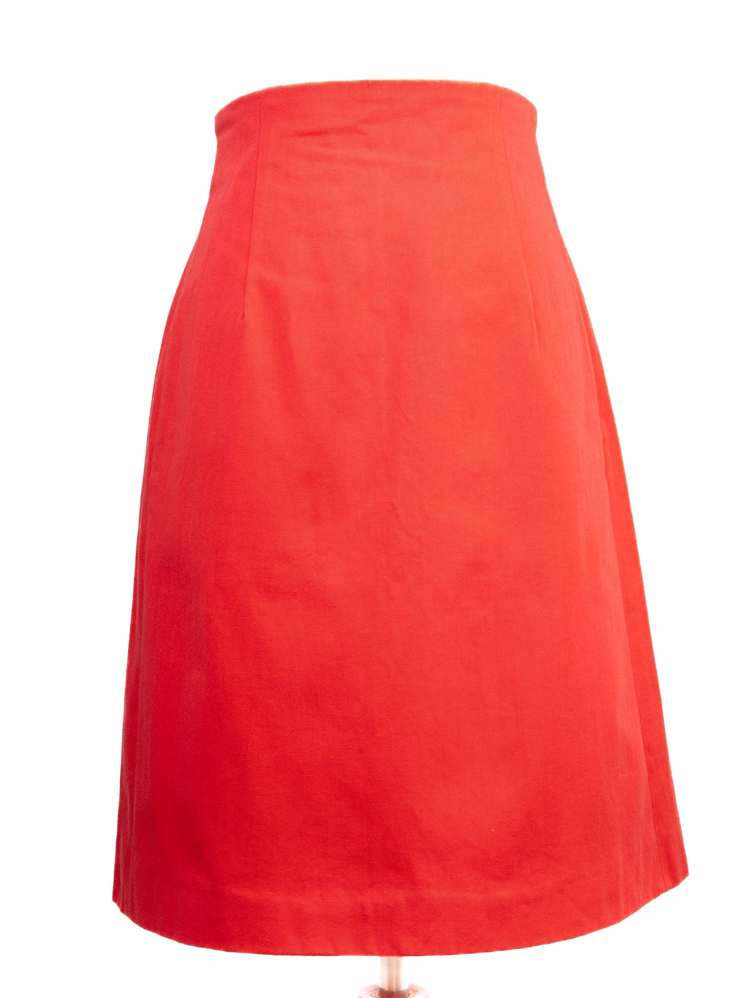 Emporio Armani Red Cotton Skirt Size XS Excellent Condition