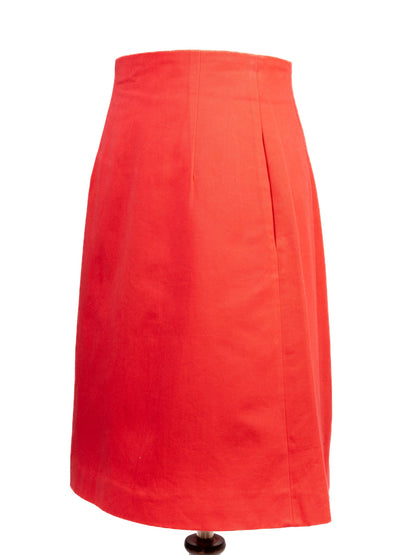 Emporio Armani Red Cotton Skirt Size XS Excellent Condition