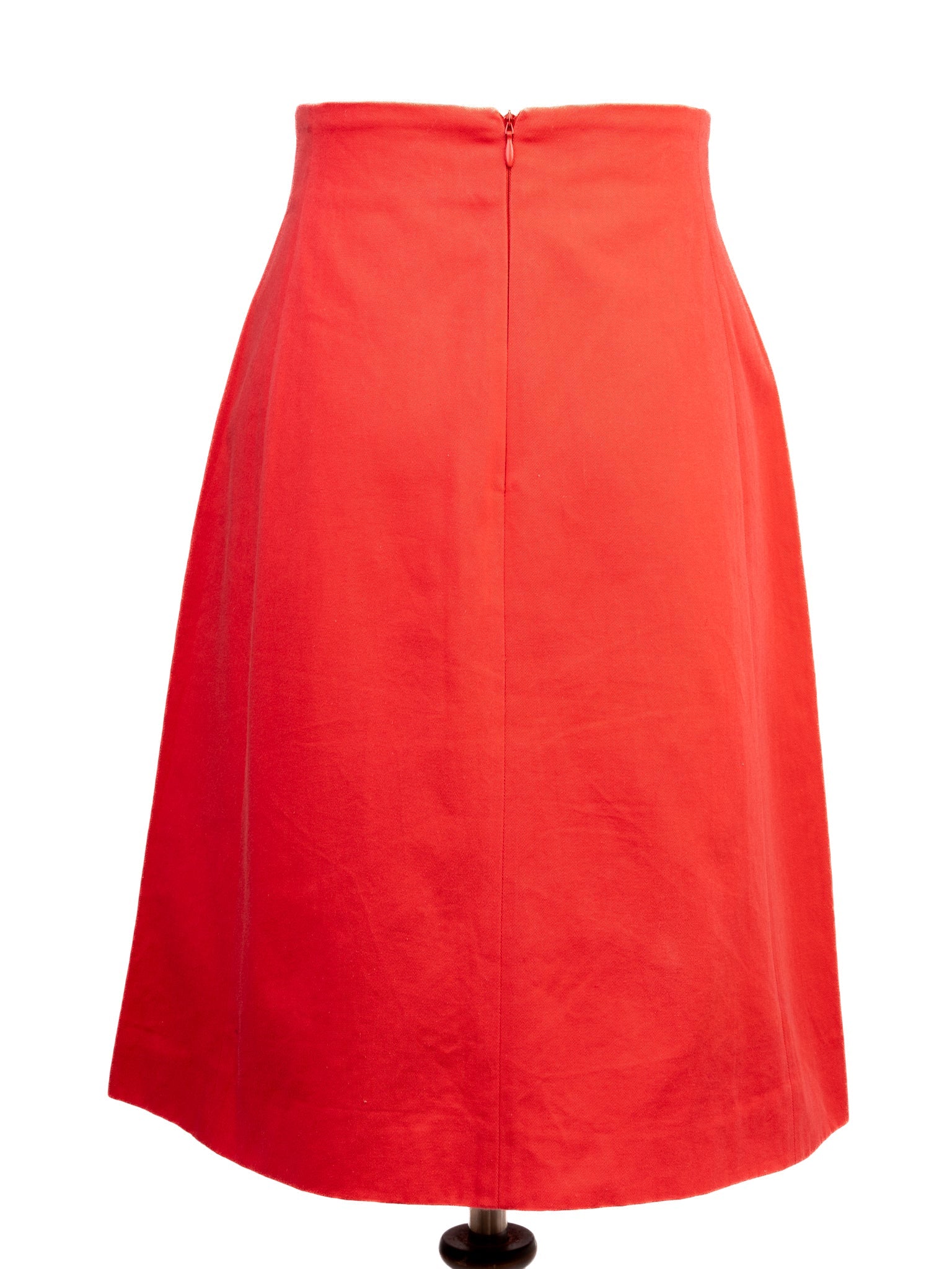 Emporio Armani Red Cotton Skirt Size XS Excellent Condition