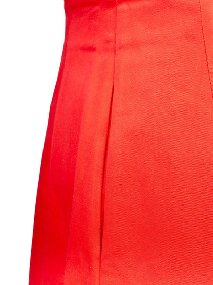 Emporio Armani Red Cotton Skirt Size XS Excellent Condition