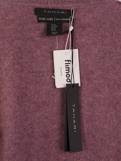 NEW Elie Tahari Mauve Cashmere Sweater Size M with Pockets