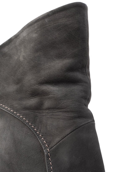 Vic Matie Gray Nubuck Wedge-Heeled Boots Size 36 - Good Condition