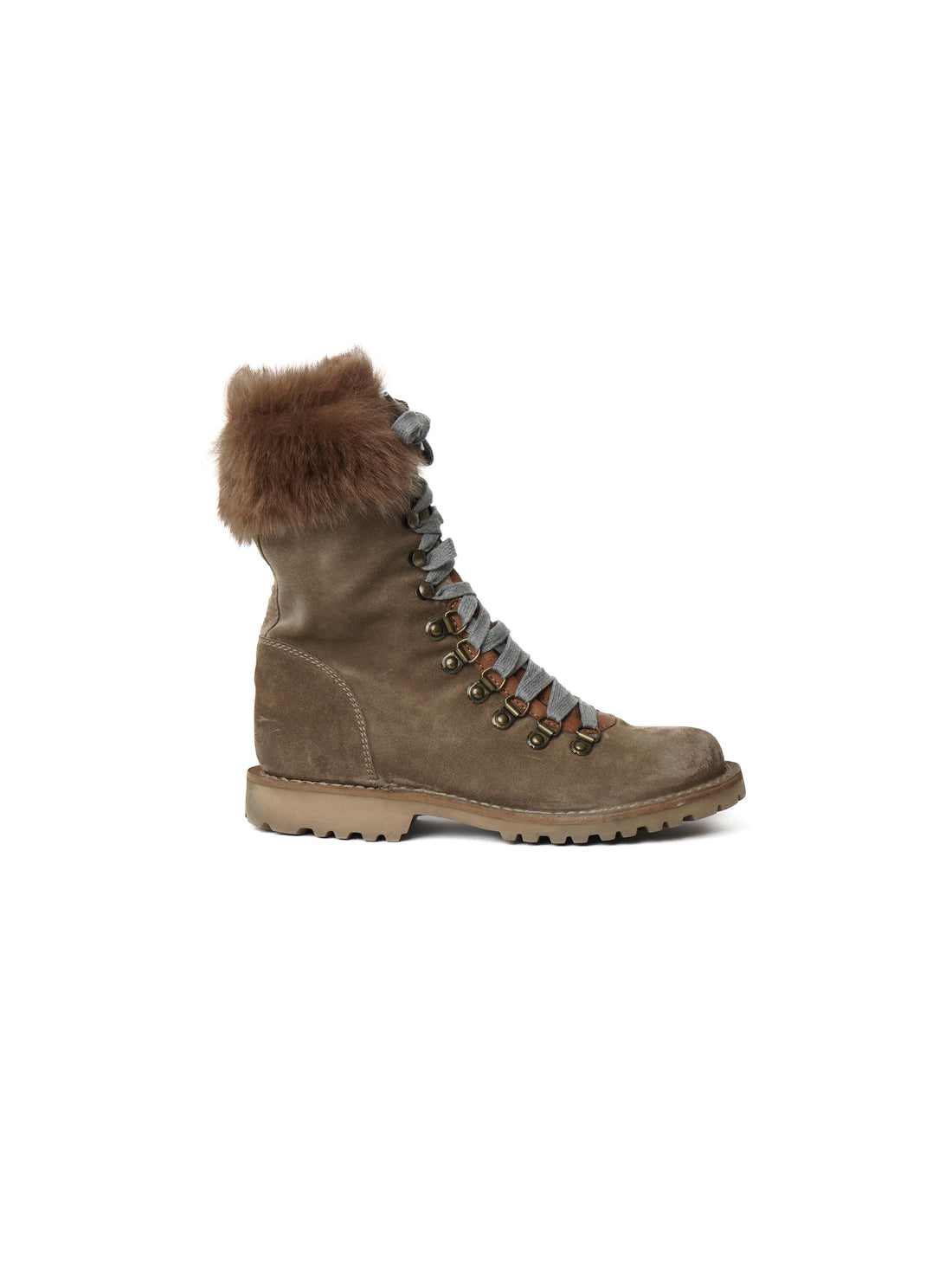 Excellent Brunello Cucinelli Green Leather Boots Size 40