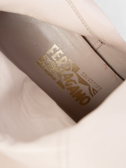 Excellent Salvatore Ferragamo Two-Tone Knee-High Suede Boots Size 39.5