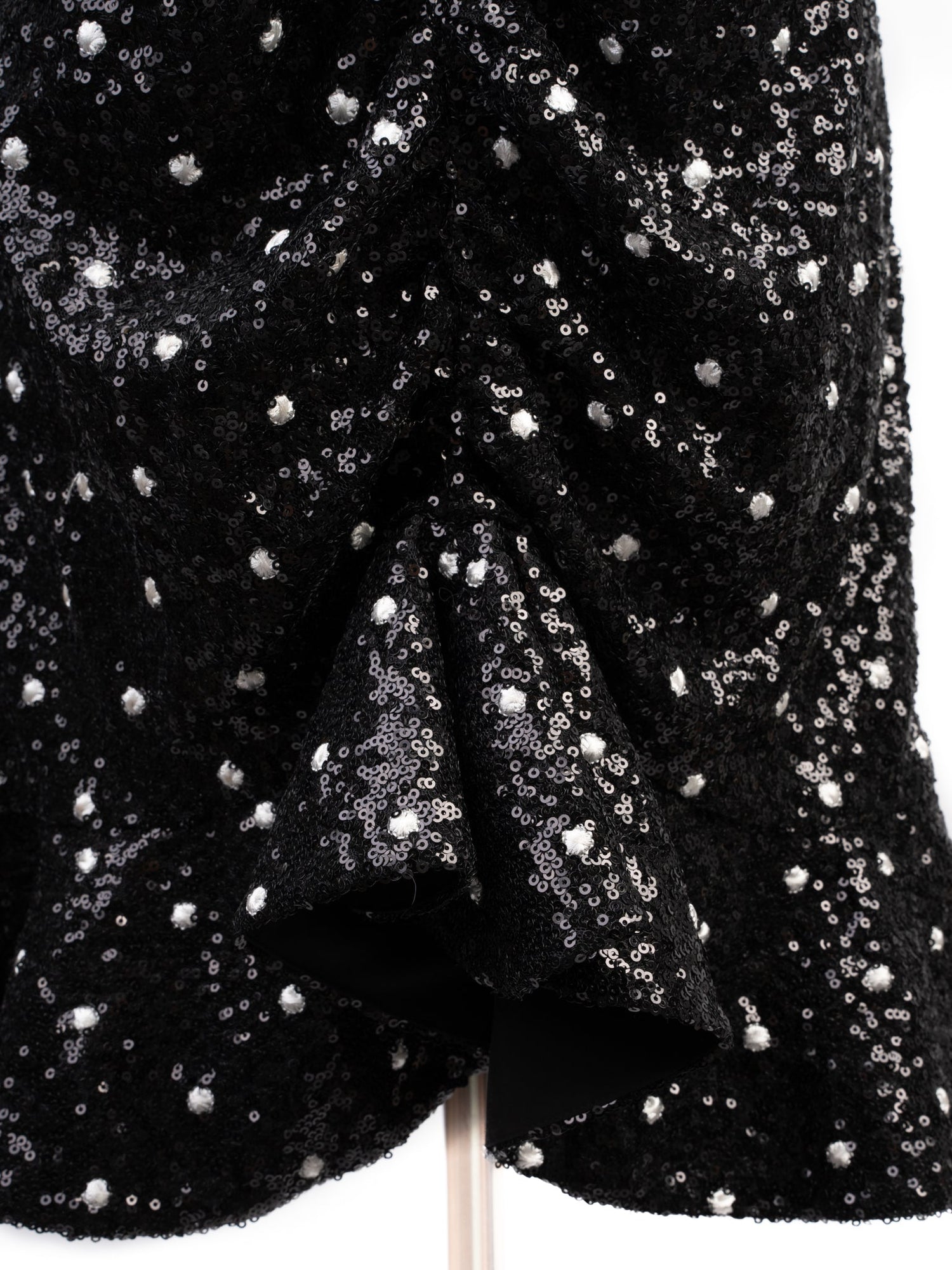 Good H&amp;M Giambattista Black Sleeveless Dress with Sequins Size M