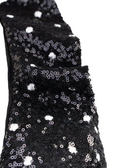 Good H&amp;M Giambattista Black Sleeveless Dress with Sequins Size M