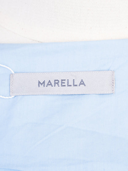Good Marella Blue Cotton Dress Size M with Long Sleeves