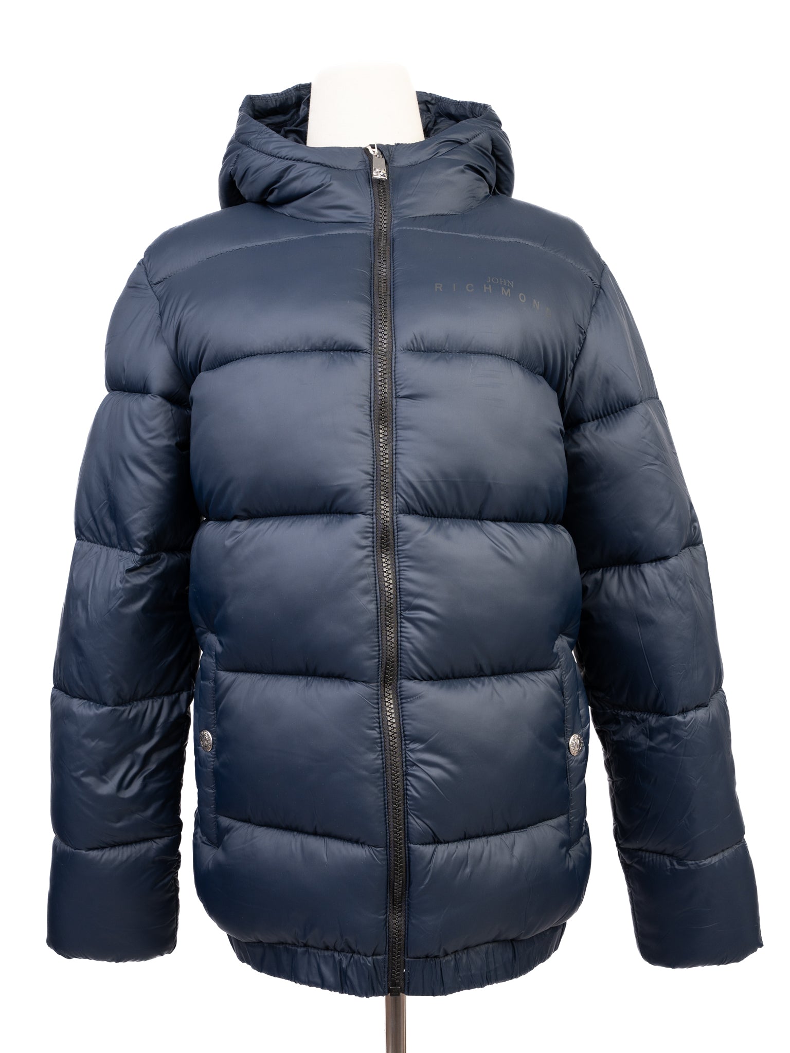 NEW Richmond Navy Blue Hooded Winter Jacket Size S