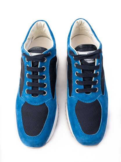 Hogan Blue Leather Sneakers Size 35 Women&