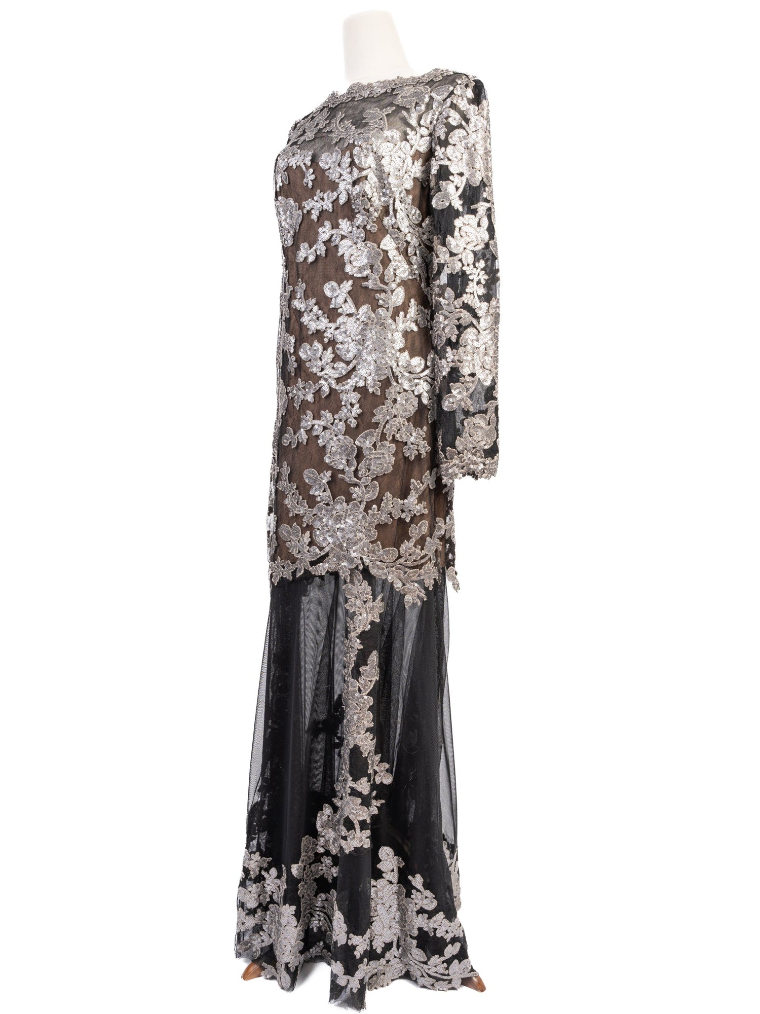 NEW Tadashi Elegant Long Sleeve Dress Combined Size M