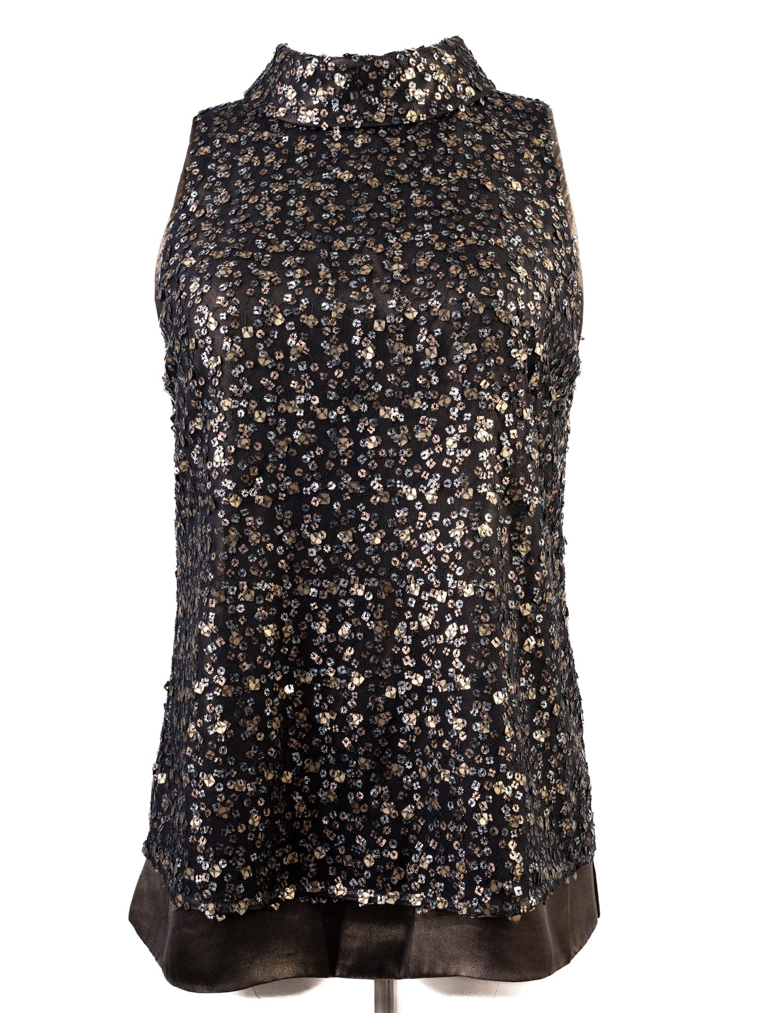 Karen Millen Excellent Sleeveless Top M Combined Color Polyester