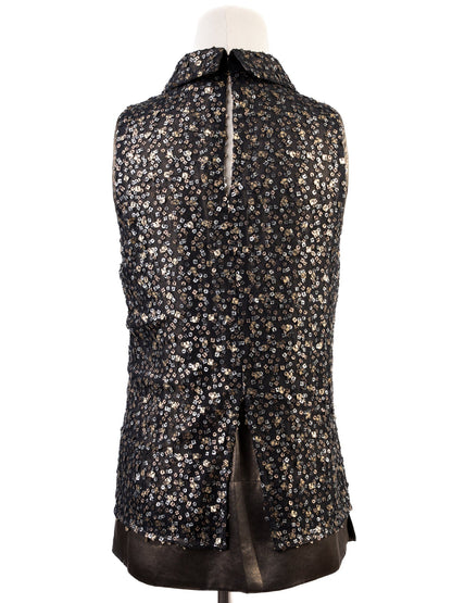 Karen Millen Excellent Sleeveless Top M Combined Color Polyester