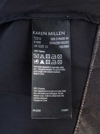 Karen Millen Excellent Sleeveless Top M Combined Color Polyester