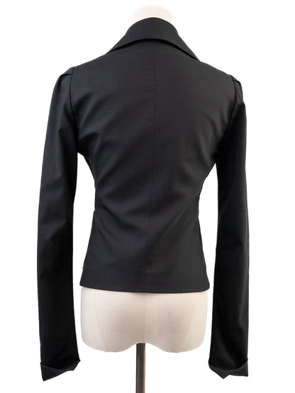 Excellent Patrizia Pepe Black Wool Blazer Size M Women
