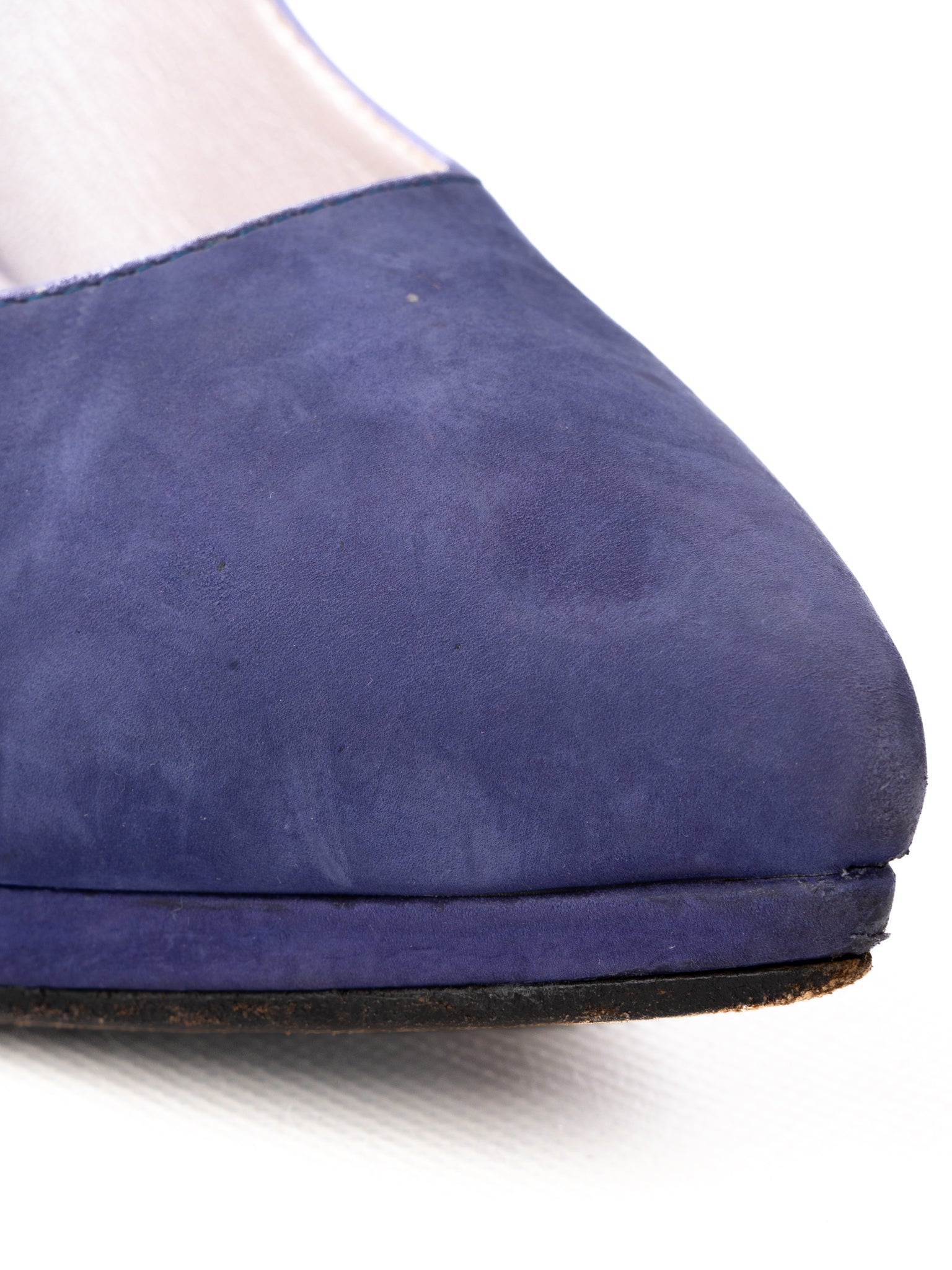 Excellent Versace Purple Suede High-Heeled Shoes Size 37