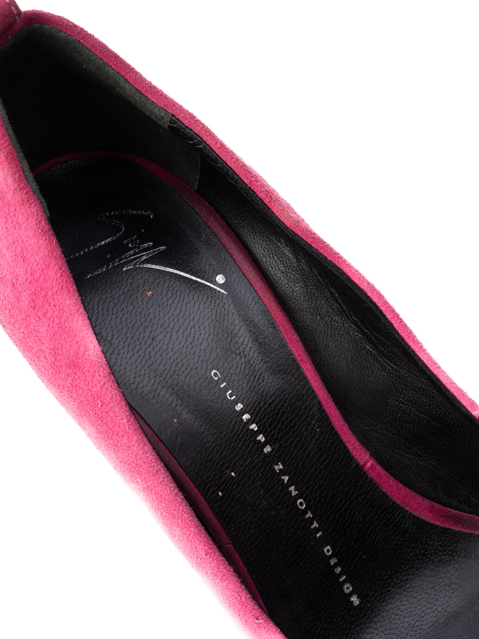 Excellent Giuseppe Zanotti Purple Leather High-Heeled Shoes Size 37.5