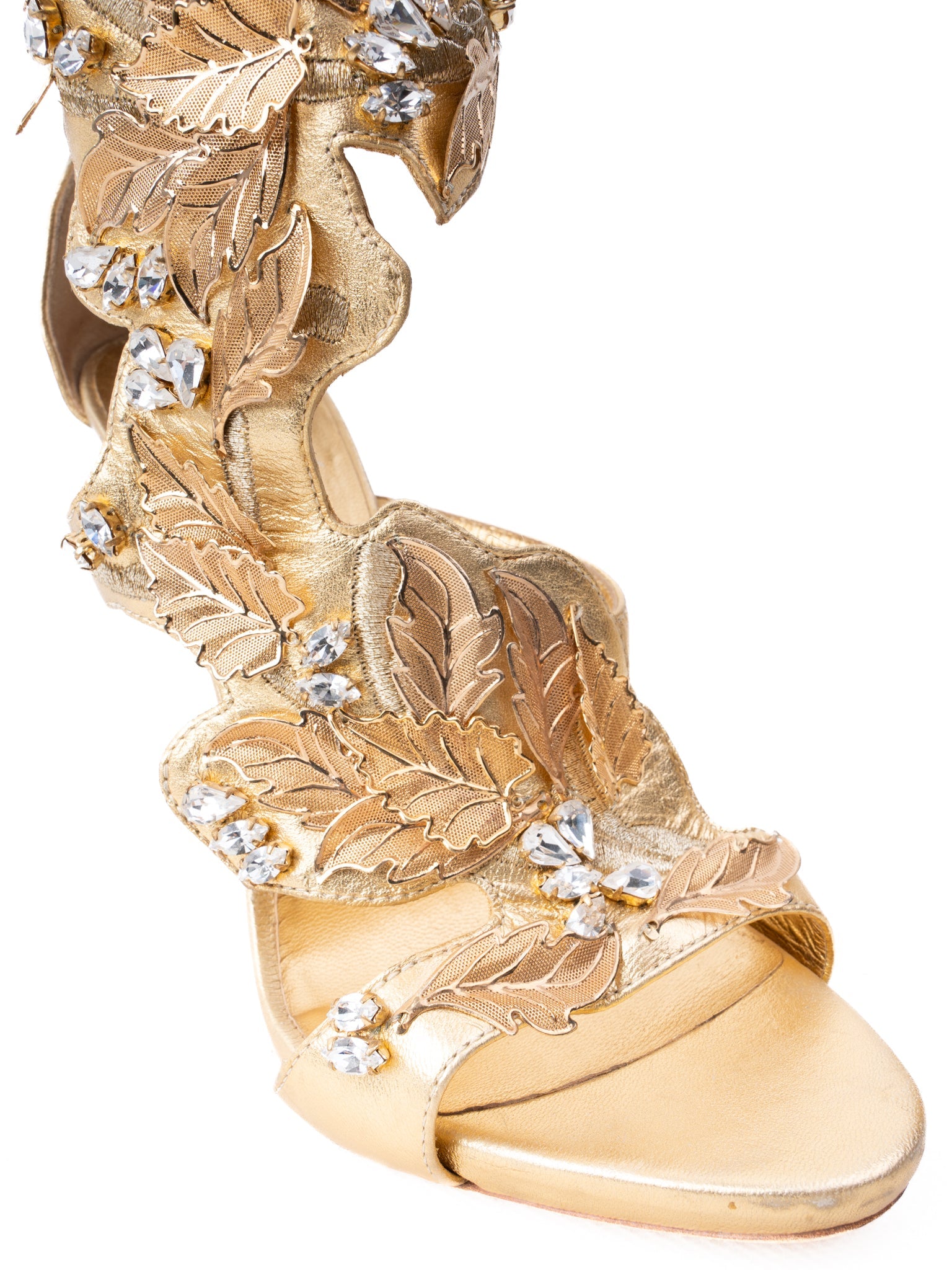 Excellent Giuseppe Zanotti Yellow High-Heeled Sandals Size 37.5