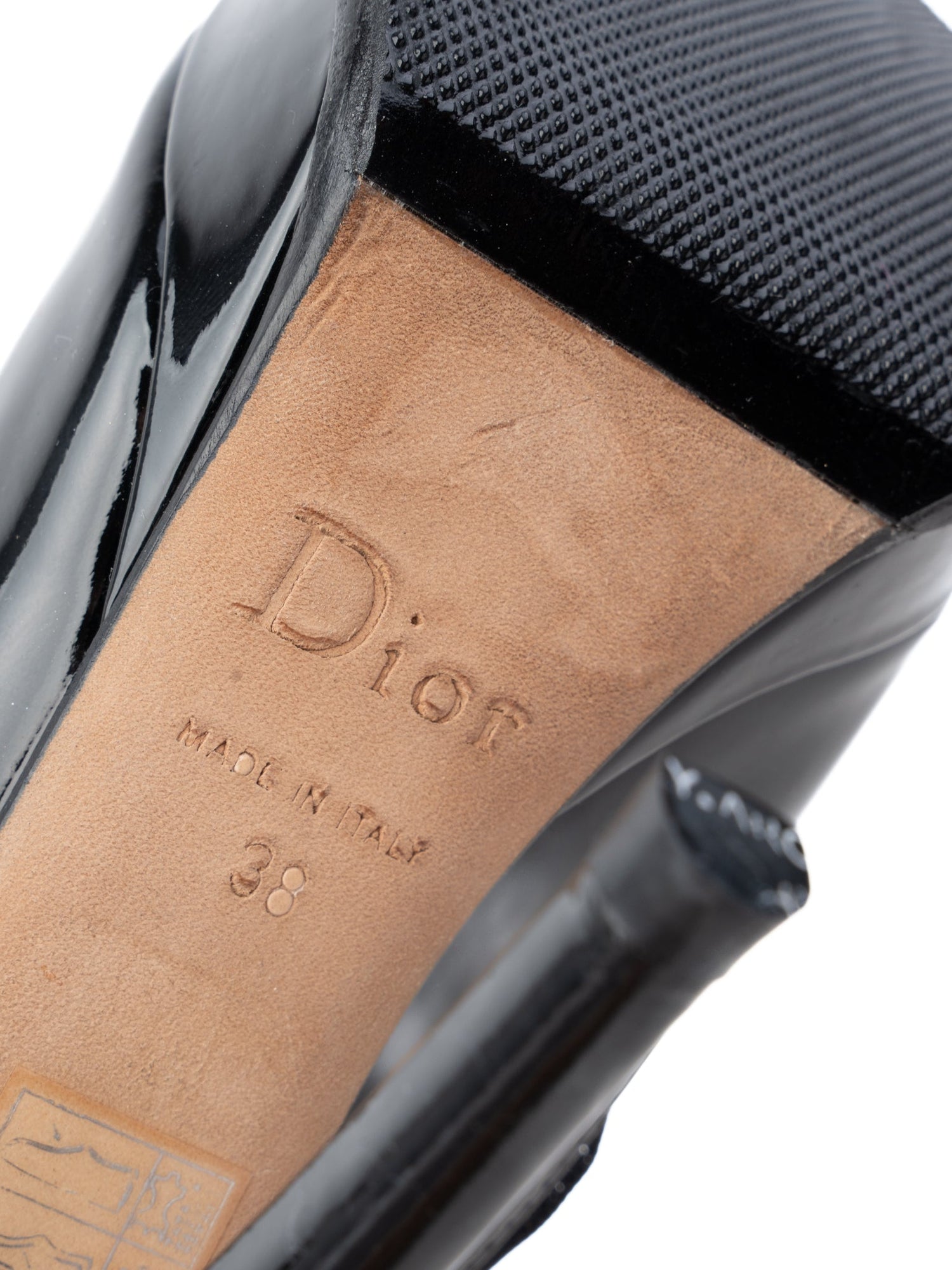 Dior Black High Heel Stiletto Shoes Size 38 Excellent Condition