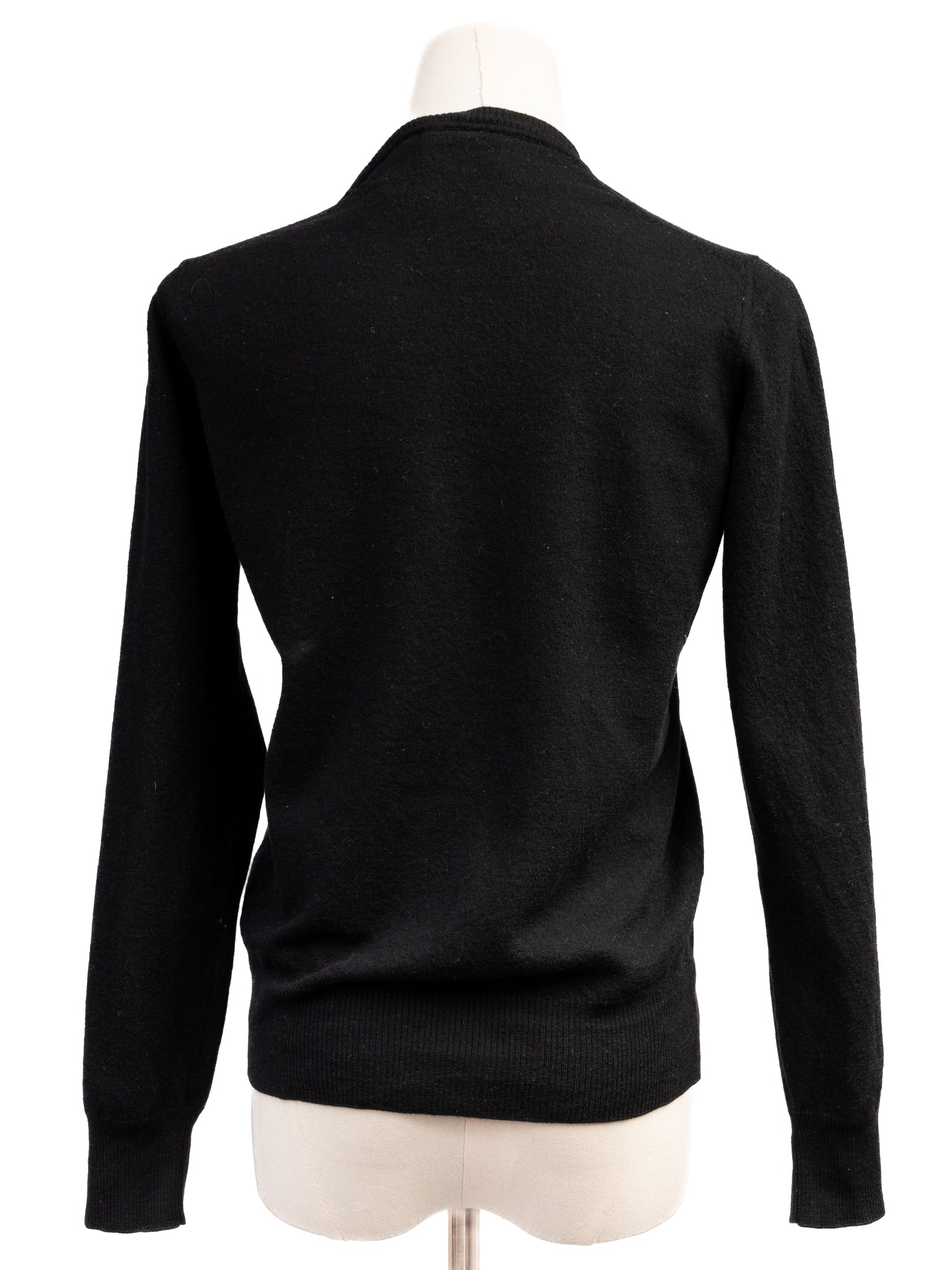 Excellent Emporio Armani Black Wool Sweater Size 54 Made in Italy