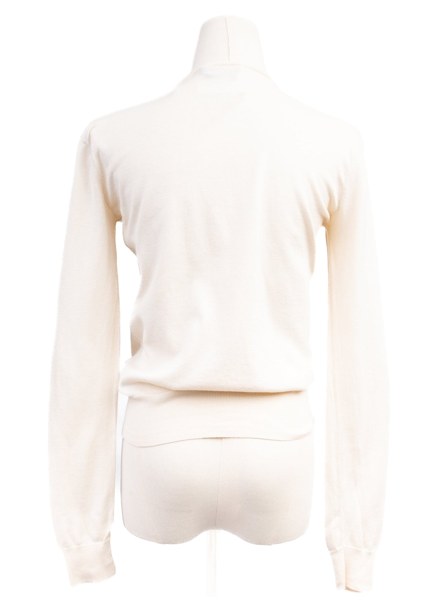 Excellent Polo Ralph Lauren White Long-Sleeve Sweater 100% Pima Cotton