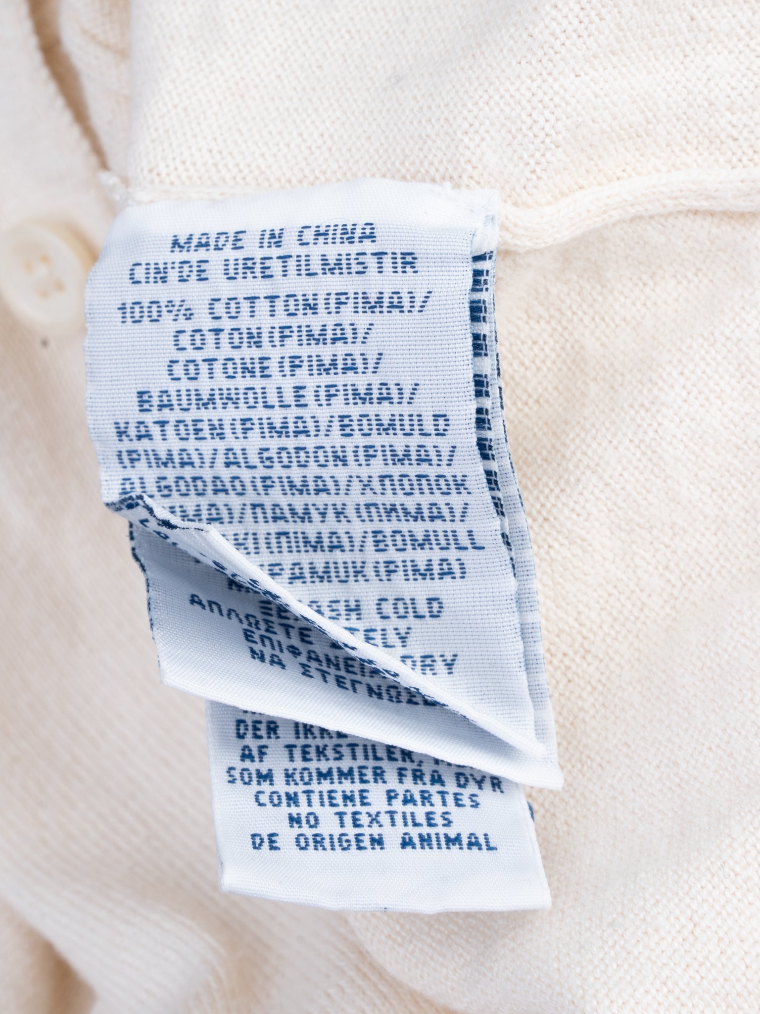 Excellent Polo Ralph Lauren White Long-Sleeve Sweater 100% Pima Cotton