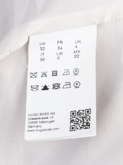 Excellent Hugo Boss Gray Sleeveless Top XXS Viscose Layered Detail