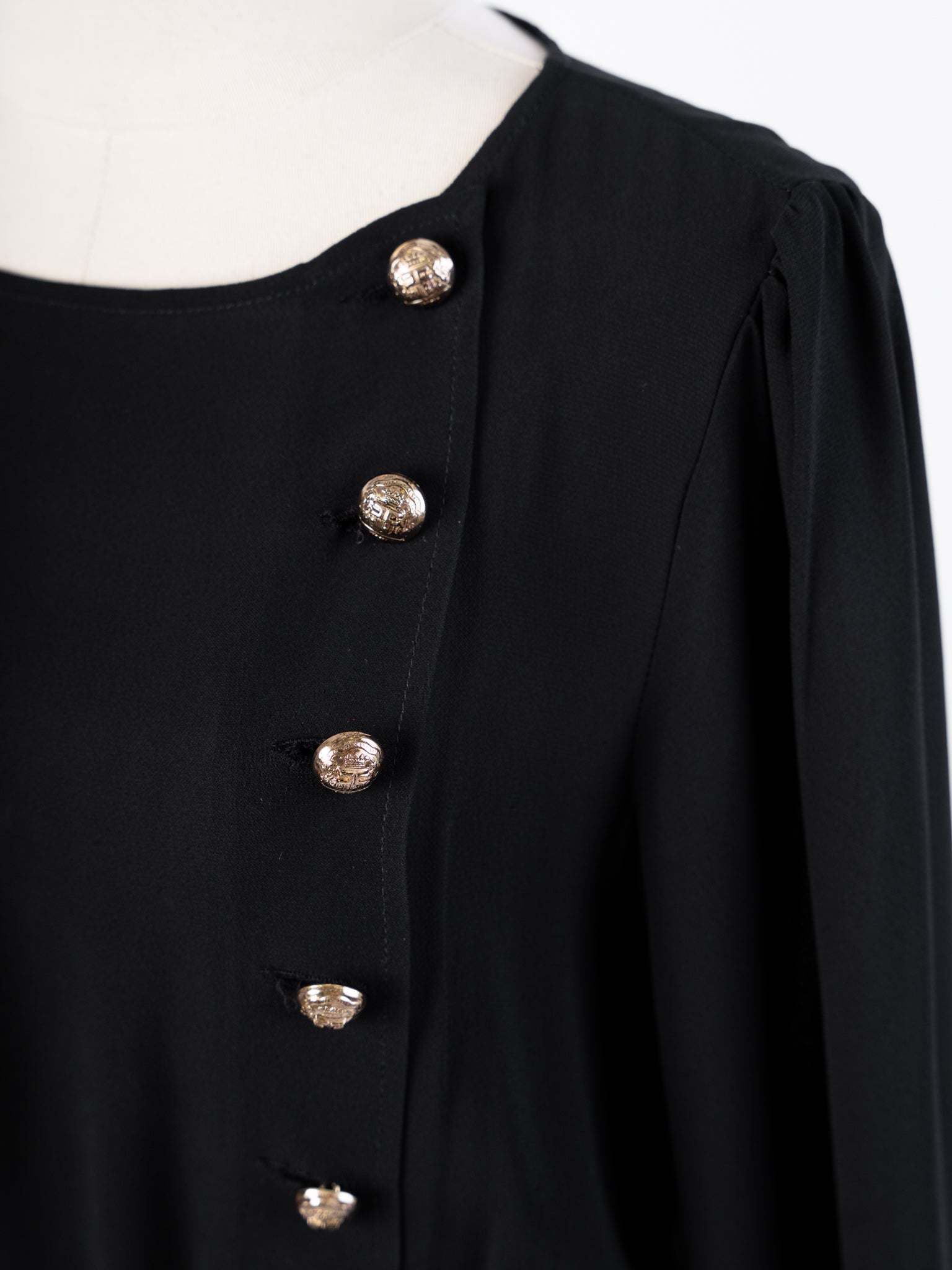 Excellent Elisabetta Franchi Black Viscose Dress Size L