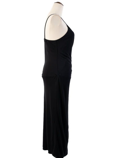 Excellent Gucci Black Sleeveless Dress Size M Viscose Wrap Style