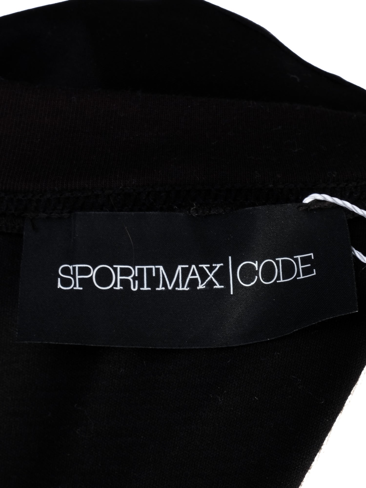 Excellent Sportmax Black Dress M Knotted Top Polka Dot Skirt
