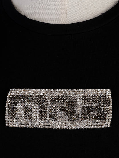 NEW Marco Bologna T-Shirt Dress Black &amp; Neon Yellow Size M