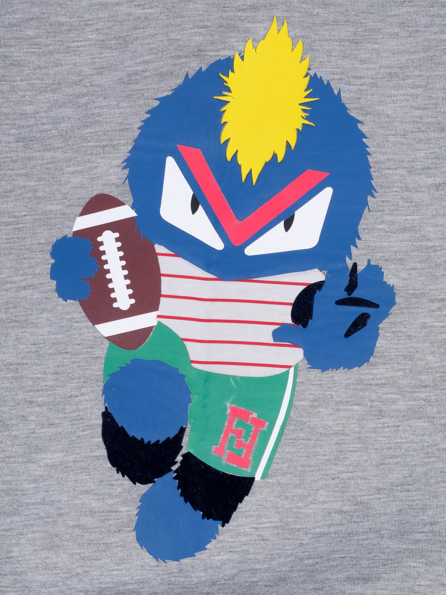 Excellent Fendi Gray Kids Sweatshirt Size 12 Cartoon Design