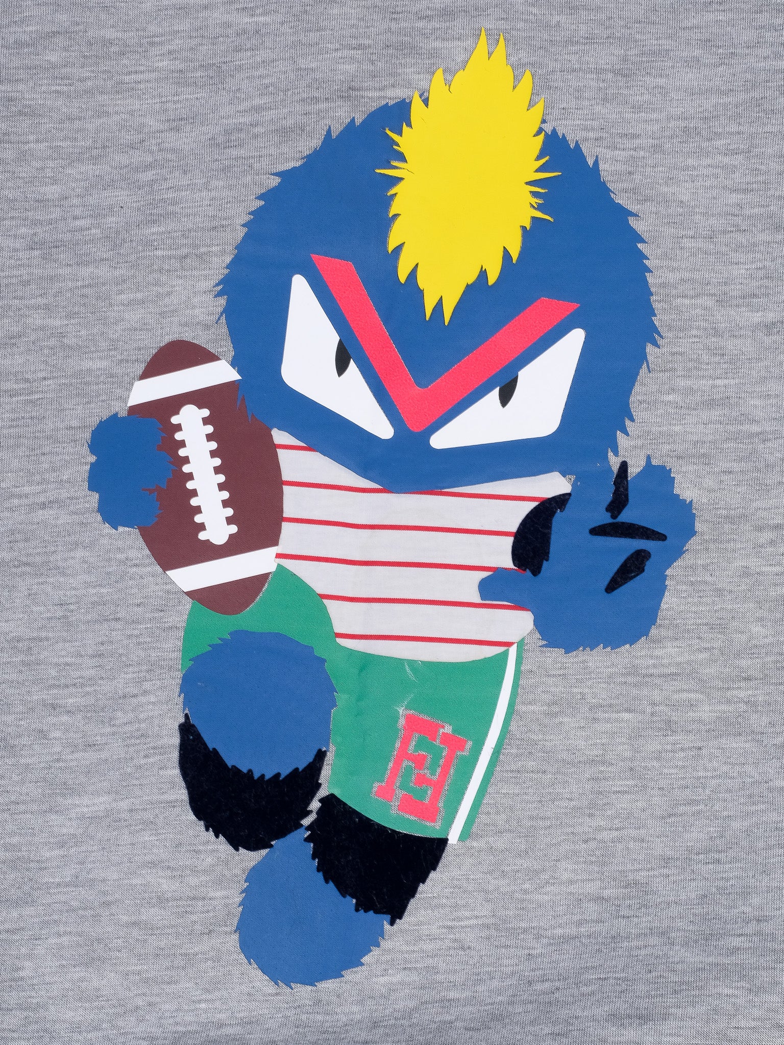 Excellent Fendi Gray Kids Sweatshirt Size 12 Cartoon Design