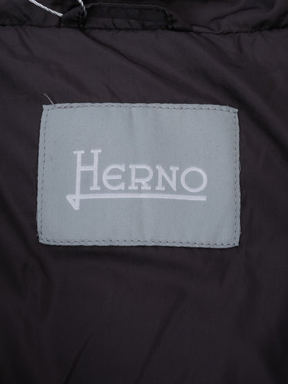 Herno Gray Hooded Jacket for Kids Size 12 Nylon Excellent Condition