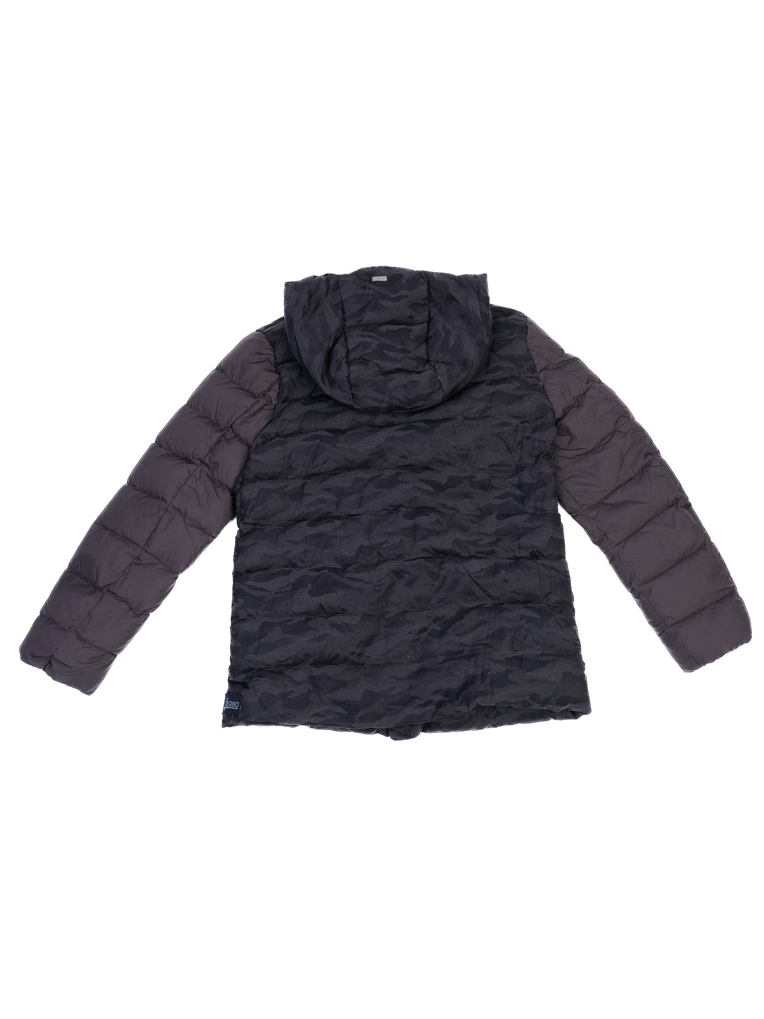 Herno Gray Hooded Jacket for Kids Size 12 Nylon Excellent Condition