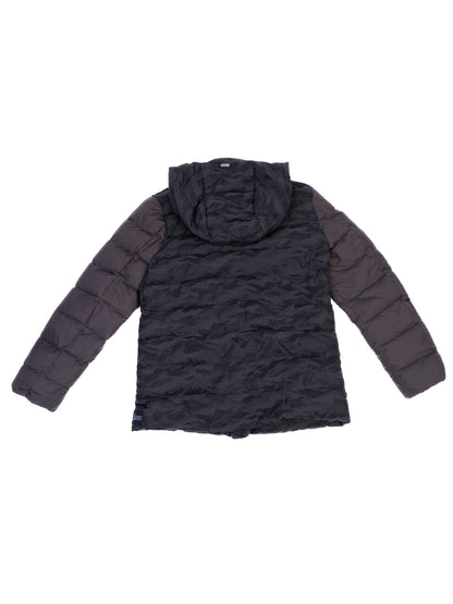 Herno Gray Hooded Jacket for Kids Size 12 Nylon Excellent Condition