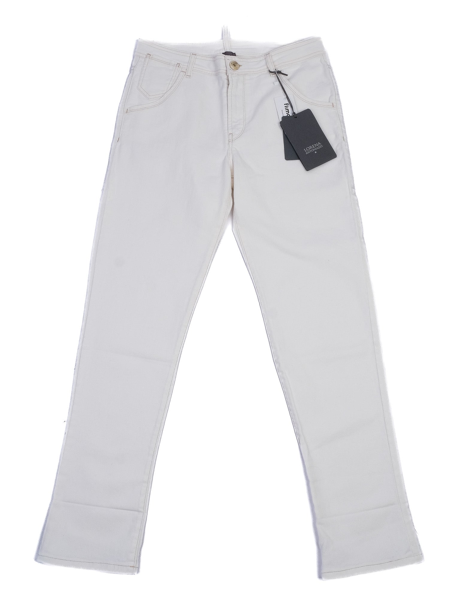 NEW Lorena Antoniazzi White Pants Size M Classic Design