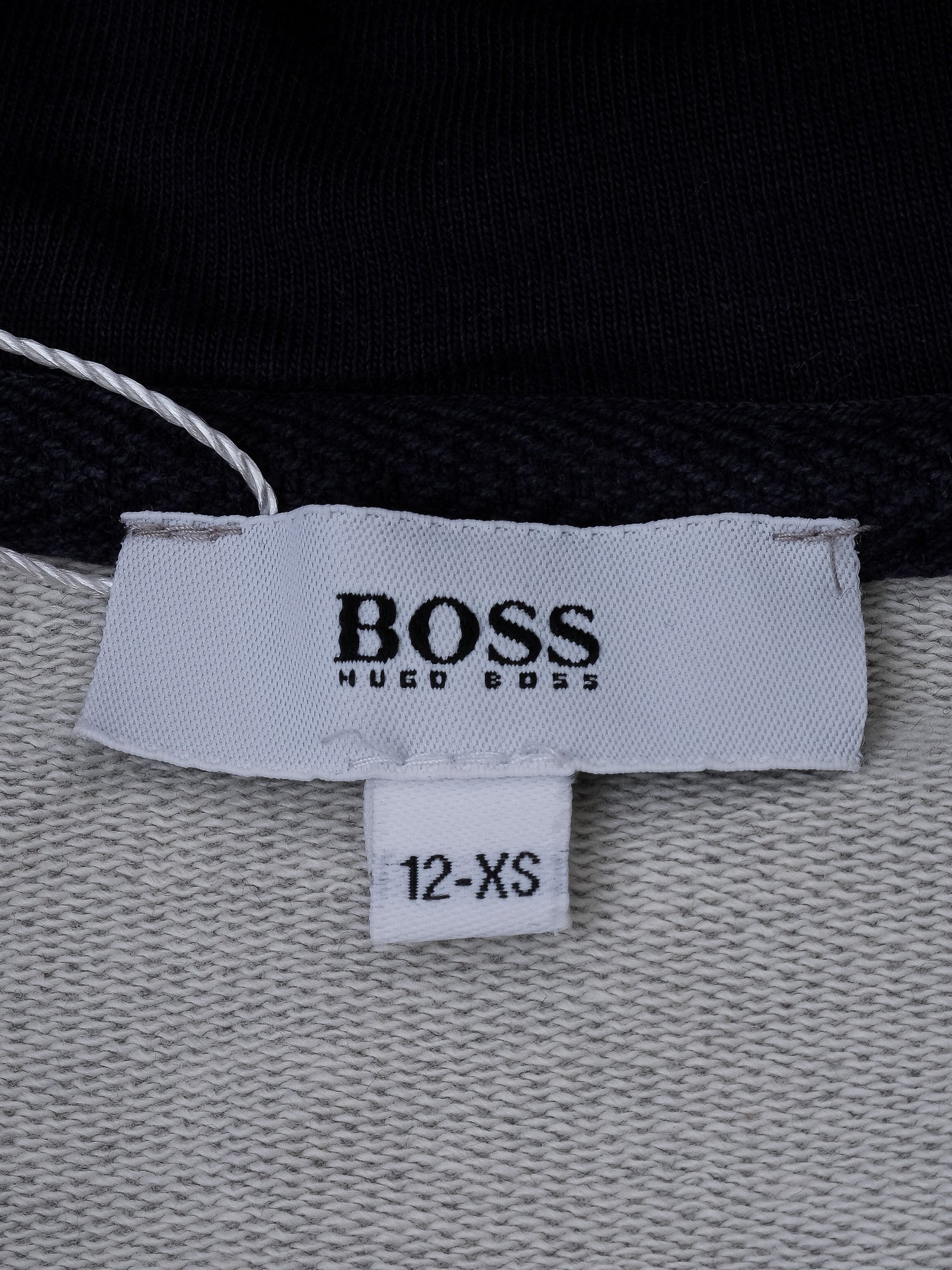 Excellent Hugo Boss Gray Cotton Hoodie &amp; Jogger Set Size 12 for Kids