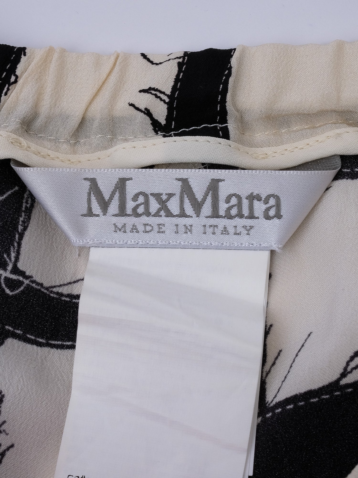 Max Mara Excellent Condition Geometric Silk Top Size S