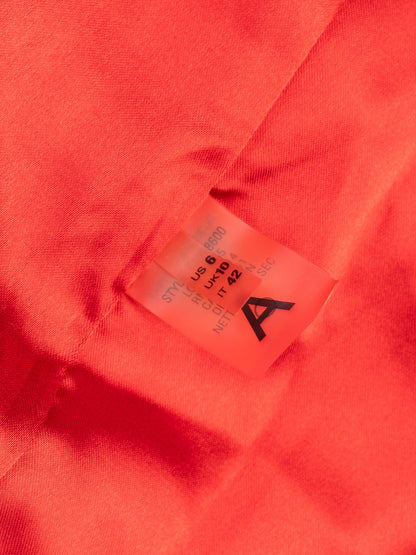 Good Elie Tahari Red Silk Sleeveless Dress with Waist Tie