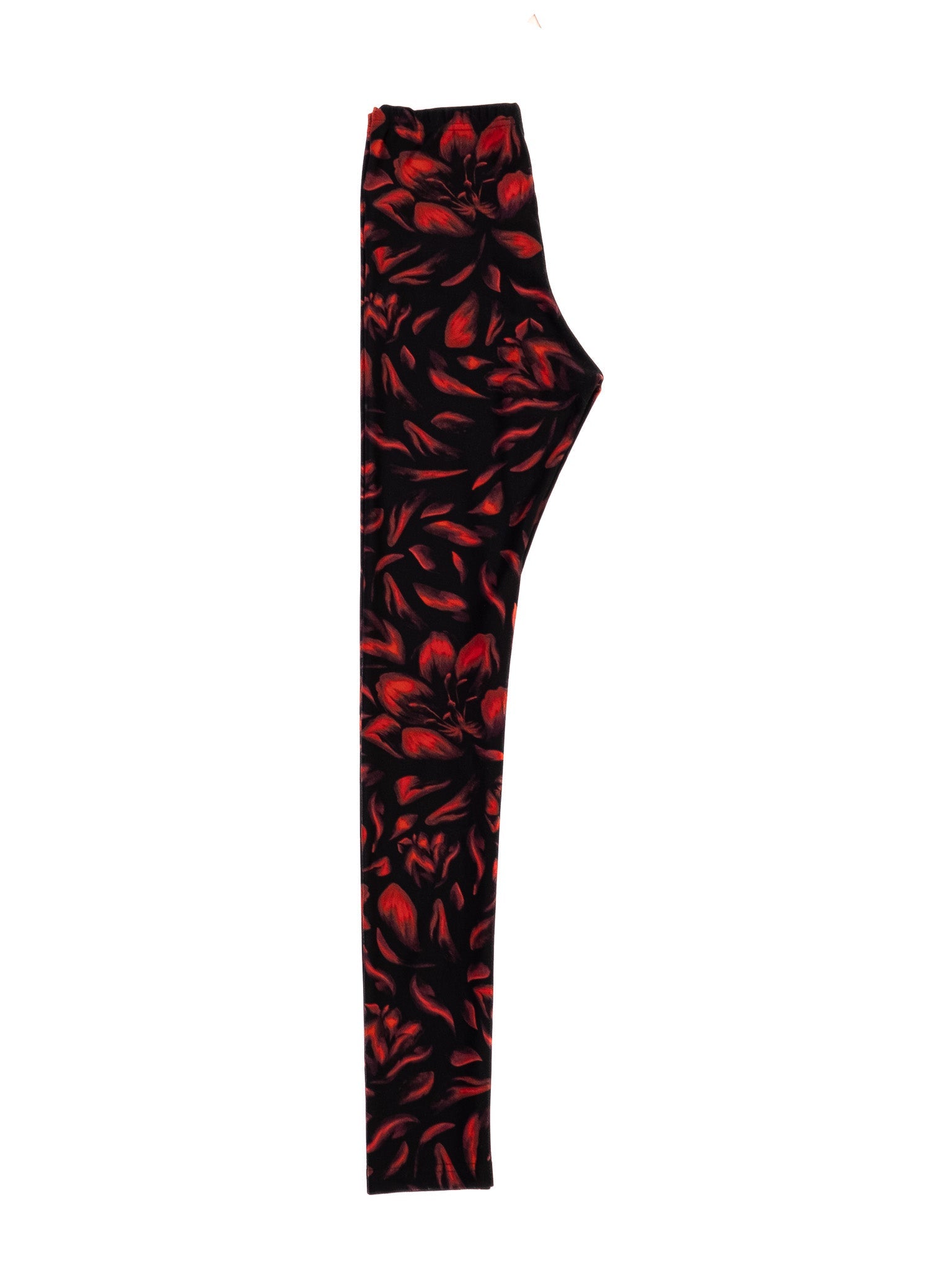 Excellent Alexander McQueen Floral Leggings Black Red Size S