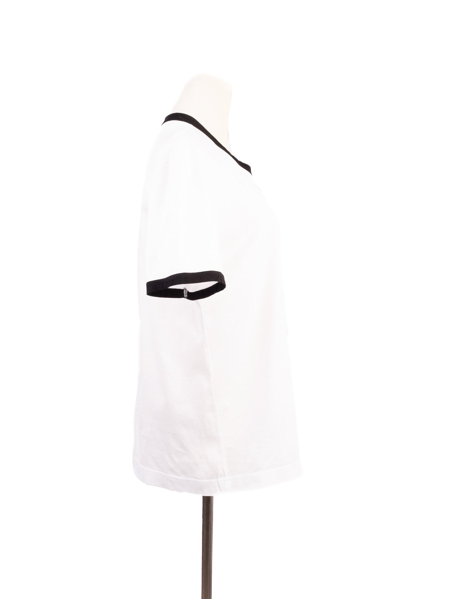 Excellent Dolce Gabbana White T-Shirt with Black Trim Size N/A