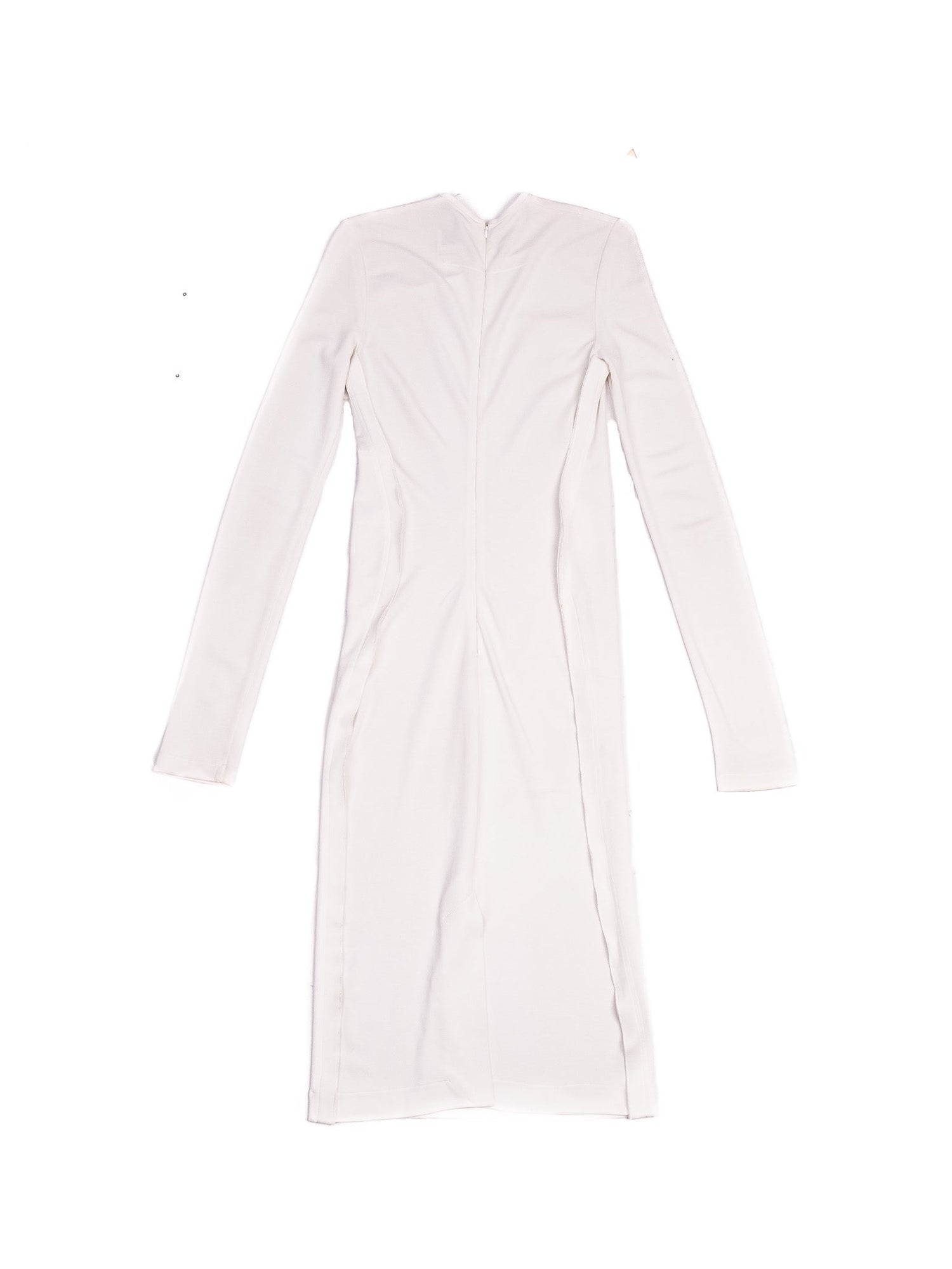 Excellent Givenchy White Long-Sleeved Dress Size S Viscose