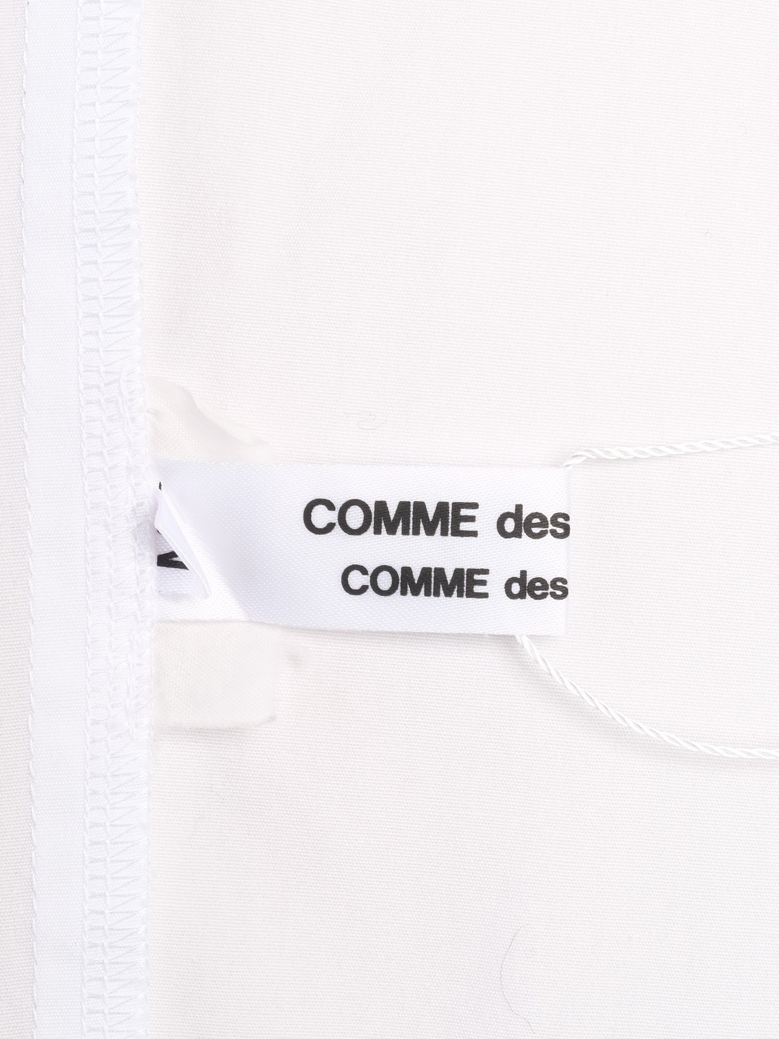 Excellent Comme des Garcons White Cotton Sleeveless Dress