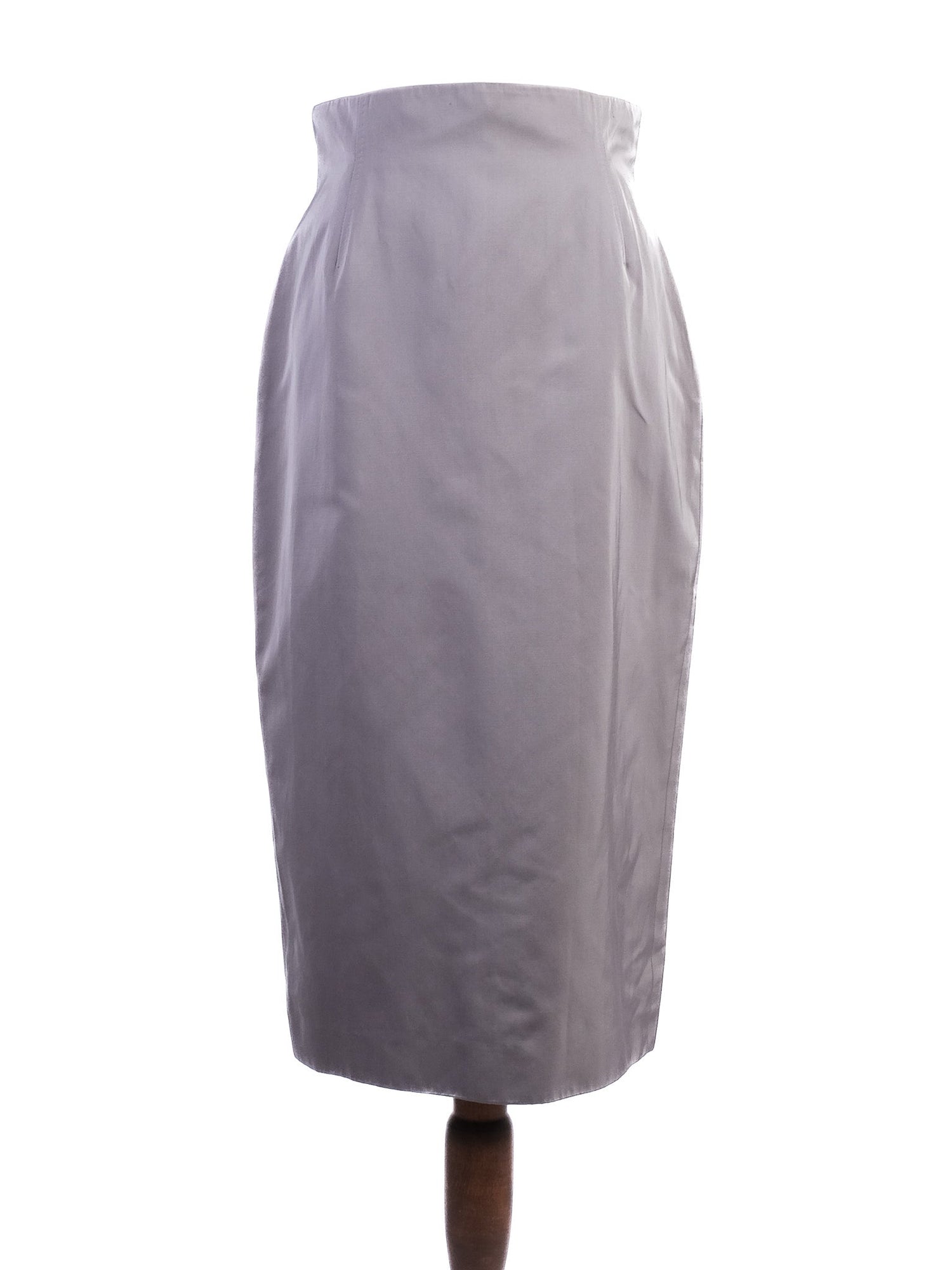 Excellent Hugo Boss Gray Pencil Skirt Polyester Size S